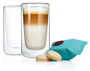Blomus NERO átlátszó 2 db-os duplafalú latte-s pohár szett