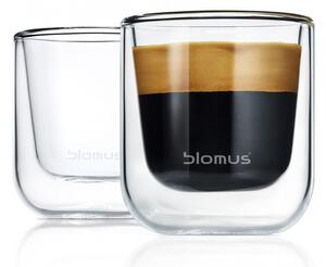 Blomus NERO átlátszó 2 db-os duplafalú espresso csésze szett
