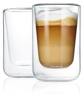 Blomus NERO átlátszó 2 db-os duplafalú cappuccinos pohár szett