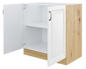 Alsó konyhaszekrény Vintageline 80 D 2F BB (fehér) 