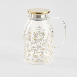 HOME & YOU üveg kancsó 1500ml , arany fagyöngy