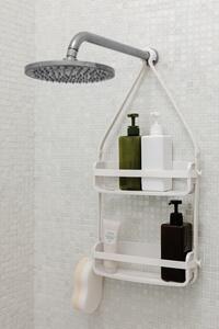Umbra FLEX fehér zuhanykabinba akasztható polc