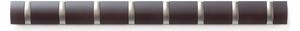 Umbra FLIP 8 sötétbarna-ezüst kihajtható fali fogas akasztó