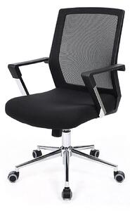 Irodai szék, hálós irodai forgószék, fekete | SONGMICS
