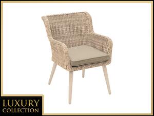 Kerti rattan étkezőszék MALIBU (cappuccino)