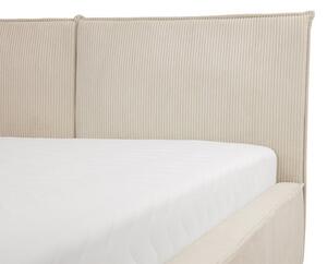 Franciaágy 180 cm Camtana (fekete) (ágyráccsal) (tárolóhellyel)
