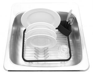 Umbra SINKIN DISH fekete mosogató medencébe helyezhető edényszárító csepegtető