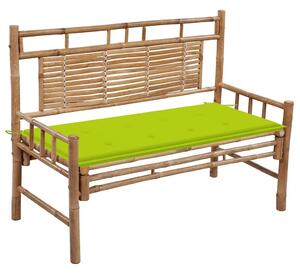Bambusz kerti pad párnával 120 cm