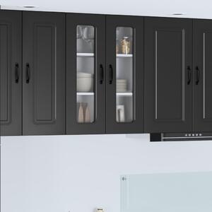 Mosogatógép panel Kalmar Fekete 60 x 31 x 80 cm Faanyag