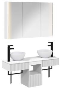 Fürdőszobai Szekrény Szett 4 pcs Fehér 103,5 x 15,5 x 70 cm