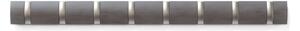 Umbra FLIP 8 szürke-ezüst kihajtható fali fogas akasztó