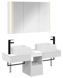 Fürdőszobai Szekrény Szett 4 pcs Fehér 103,5 x 15,5 x 70 cm