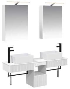 Fürdőszobai Szekrény Szett 5 pcs Fehér 50 x 14,5 x 70 cm