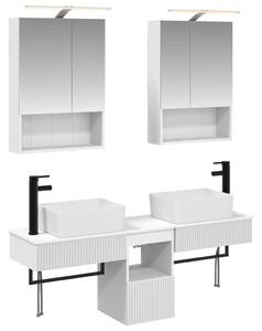 Fürdőszobai Szekrény Szett 5 pcs Fehér 50 x 14,5 x 70 cm