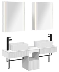 Fürdőszobai Szekrény Szett 5 pcs Fehér 53 x 15,5 x 70 cm
