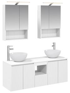 Fürdőszobai Szekrény Szett 5 pcs Fehér 50 x 14,5 x 70 cm