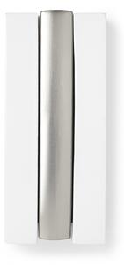 Umbra FLIP VALET fényes fehér-ezüst ajtóra akasztható vállfa akasztó