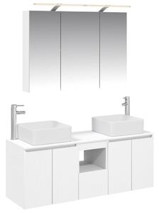 Fürdőszobai Szekrény Szett 4 pcs Fehér 100 x 14,5 x 70 cm