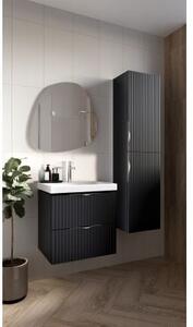 Cersanit Tirso, fali mosdószekrény 994x447x572 mm + kerámia mosdó, matt fekete, S801-588