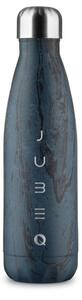 JUBEQ The Bottle Blue Wood hőtartó design kulacs