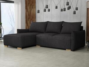 Z0ND0 Sarokkanapé Gryfit L (fekete) (tárolóhellyel). 1105102
