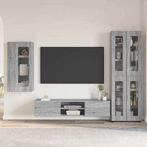 TV szekrény garnitúra FLORIN 3 pcs Szürke Sonoma Faanyag