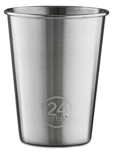 24Bottles PARTY CUP BRUSHED STEEL újra használható pohár