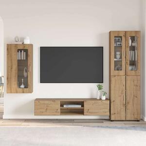 TV szekrény garnitúra FLORIN 3 pcs Artisan tölgy Faanyag