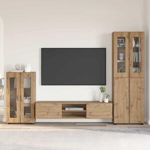 TV szekrény garnitúra FLORIN 3 pcs Artisan tölgy Faanyag