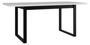 Széthúzható étkezőasztal Elarna 80 x 140 180 III (artisan tölgy + fekete) (4-8 fő részére)