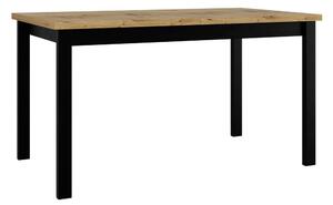 Z0ND0 Széthúzható étkezőasztal Deasal 80 x 140 180 II (artisan tölgy + fekete) (4-8 fő részére). 1105369