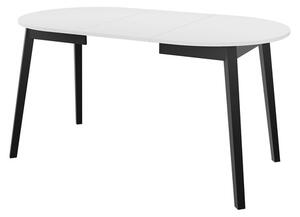 Széthúzható étkezőasztal 90 cm Kertare S 90 (szürke márvány + fekete) (2-4 személy részére)
