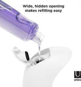 Umbra EMPEROR fehér-ezüst érintésmentes szenzoros automata kézfertőtlenítő, mosogatószer és szappanadagoló