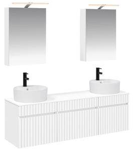 Fürdőszobai Szekrény Szett 5 pcs Fehér 50 x 14,5 x 70 cm