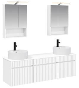 Fürdőszobai Szekrény Szett 5 pcs Fehér 50 x 14,5 x 70 cm