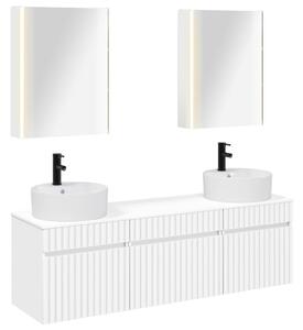 Fürdőszobai Szekrény Szett 5 pcs Fehér 53 x 15,5 x 70 cm