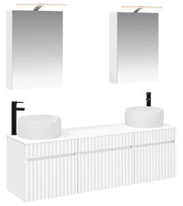Fürdőszobai Szekrény Szett 5 pcs Fehér 50 x 14,5 x 70 cm