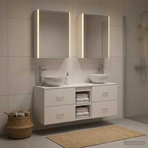 Fürdőszobai Szekrény Szett 5 pcs Fehér 53 x 15,5 x 70 cm
