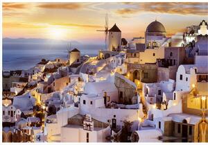 Romantikus Santorini - vászonkép