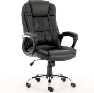 Forgó irodai szék, Idol, műbőr, 50x119x52 cm, fekete színben