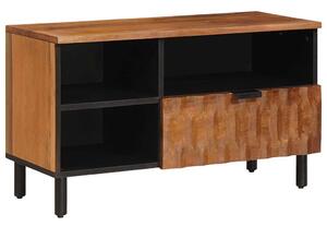 TV szekrény Akácbarna felület 80 x 33 x 46 cm Tömör Mangófát