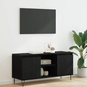 TV szekrény Fekete tölgy 104 x 35 x 50 cm Faanyag