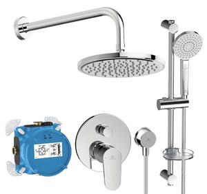 Ideal Standard Cerafine O - Zuhanyszett rejtett csapteleppel, testtel, 3 vízsugár, átmérő 20 cm, króm BD190AA