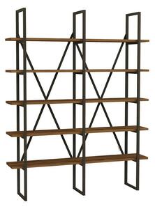 Burgaz Black and Walnut polcállvány
