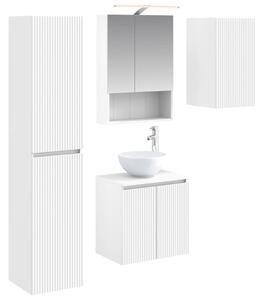 Fürdőszobai Szekrény Szett 5 pcs Fehér 50 x 14,5 x 70 cm