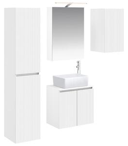 Fürdőszobai Szekrény Szett 5 pcs Fehér 50 x 14,5 x 70 cm