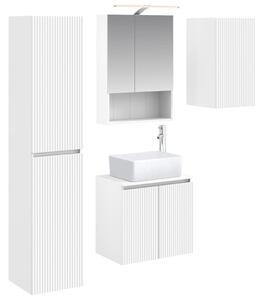 Fürdőszobai Szekrény Szett 5 pcs Fehér 50 x 14,5 x 70 cm