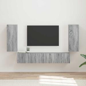 TV falit kabinet szett 4 pcs Szürke Sonoma Faanyag