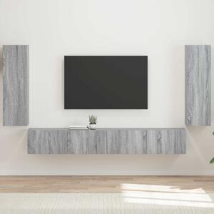 TV falit kabinet szett 4 pcs Szürke Sonoma Faanyag