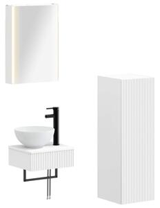 Fürdőszobai Szekrény Szett 4 pcs Fehér 43 x 11,5 x 60,5 cm